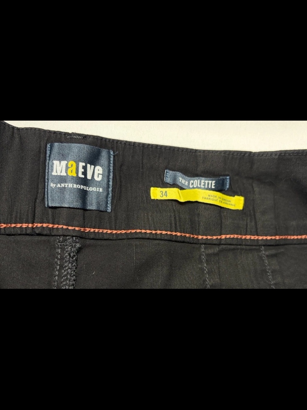 Maeve The Colette Black High-Rise Wide-Leg Pants in Magic Fabric size 34 - Picture 3 of 5
